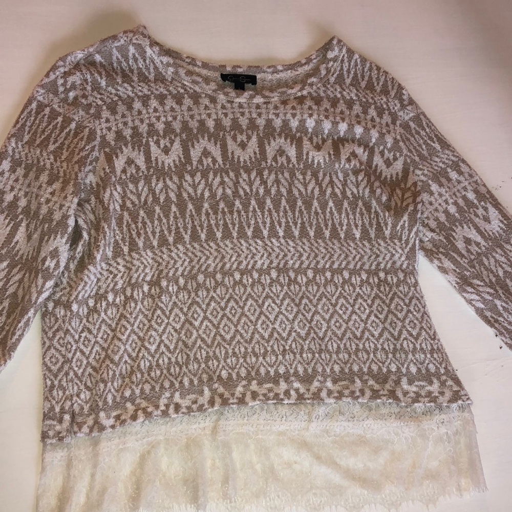 Jessica Simpson sweater sz LG lightly worn